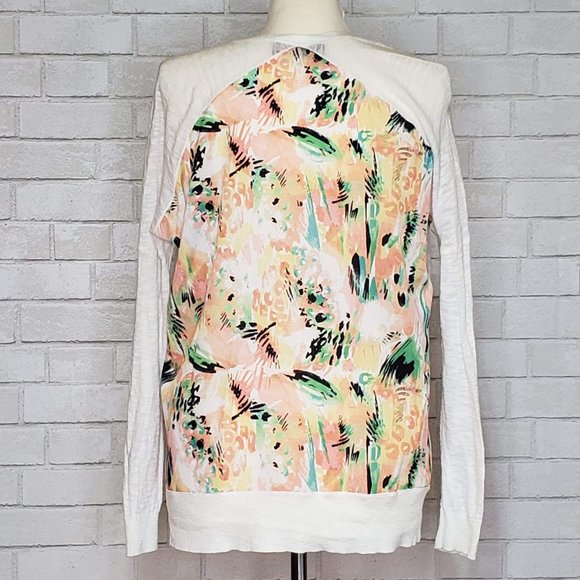 Left On Houston Satin Watercolor Cardigan - Picture 2 of 3